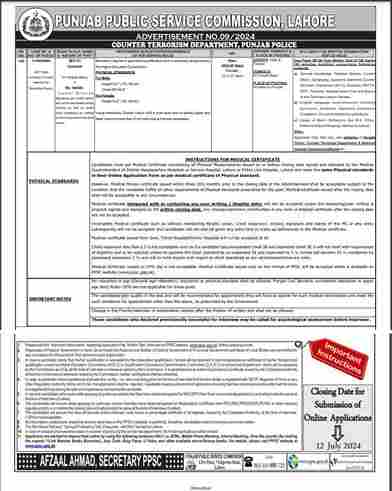 Latest PPSC Jobs 2024 Download Advertisement Form