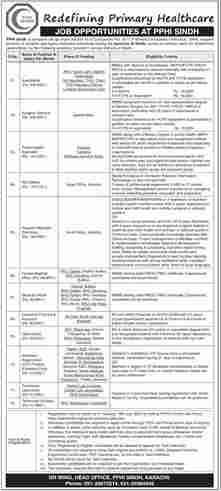 Latest PPHI Sindh Jobs in Karachi July 2024 Advertisement